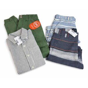 The Children’s Place Boys Size 8 Clothing Lot 4 Piece Bermuda Shorts Pants Shirt